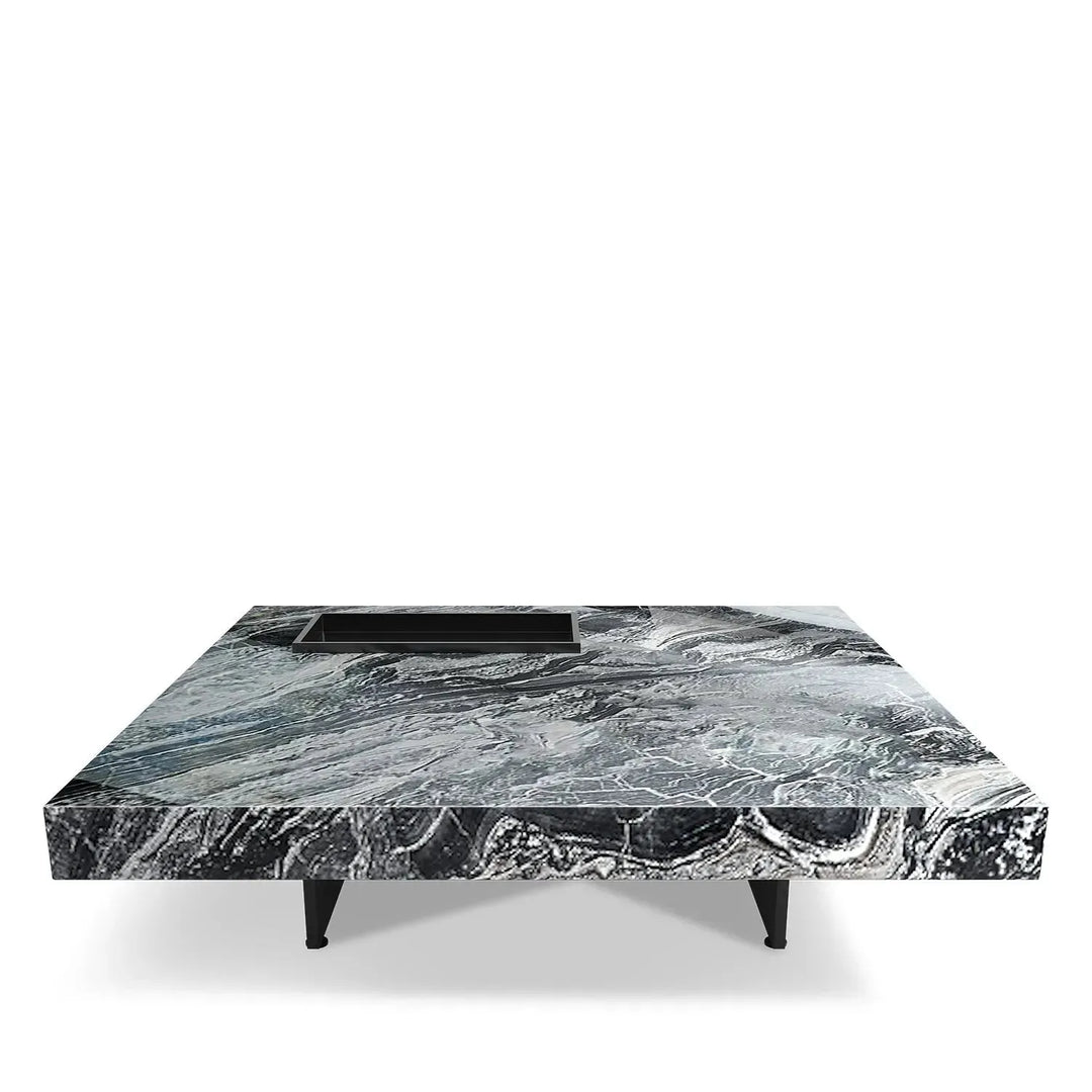 Modern marble coffee table pedro in real life style.