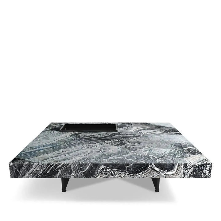 Modern marble coffee table pedro in real life style.