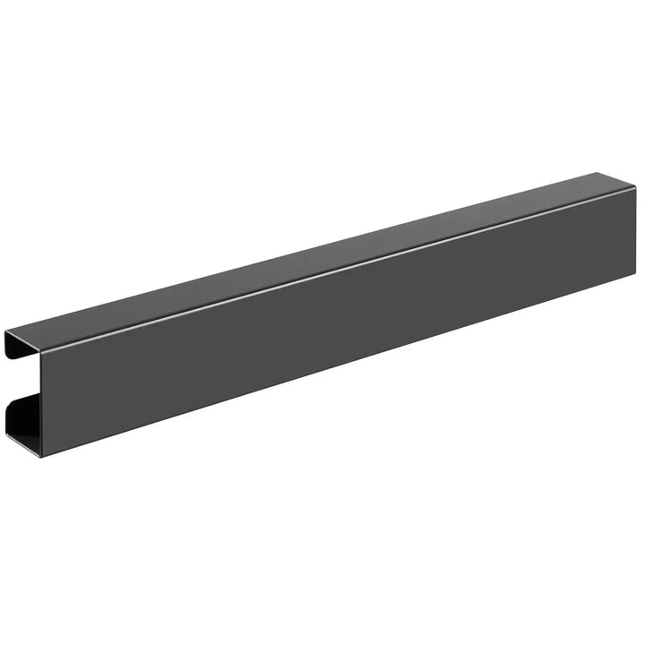 Modern metal magnetic cable management channel with context.