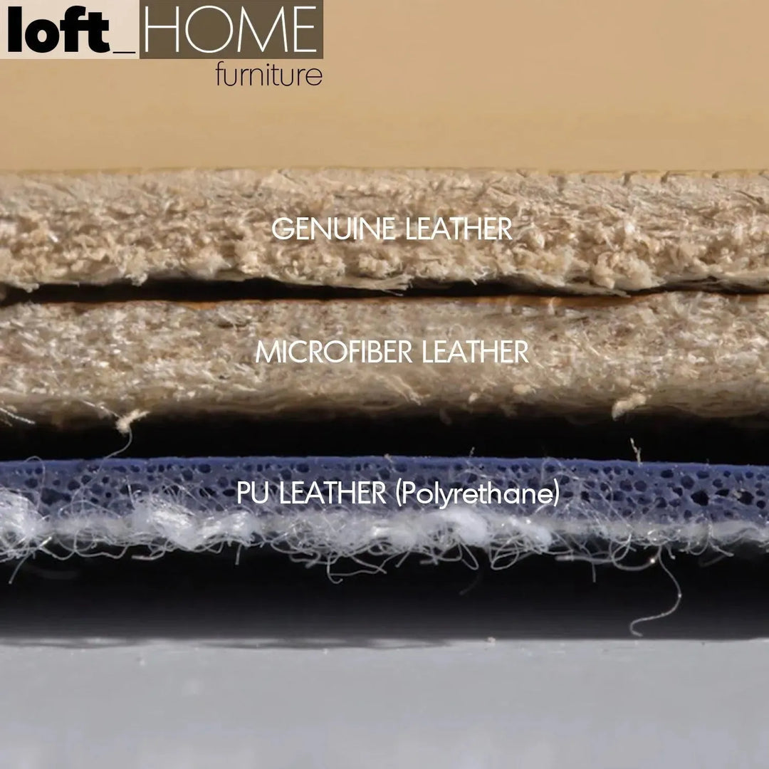 Modern microfiber leather 1 seater sofa beam material variants.