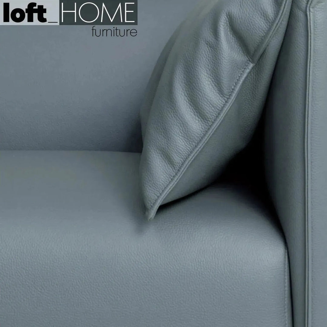 Modern microfiber leather 3 seater sofa beam environmental situation.