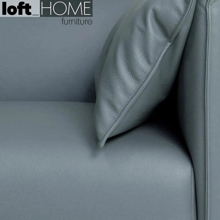Modern microfiber leather 3 seater sofa beam environmental situation.