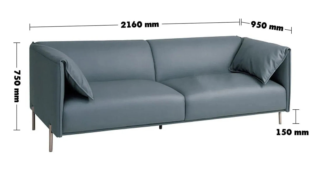 Modern microfiber leather 3 seater sofa beam size charts.