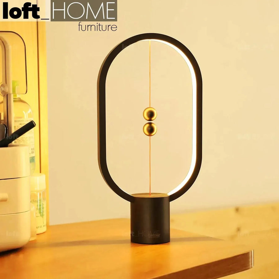 Contemporary plastic charging table lamp heng l primary product view.