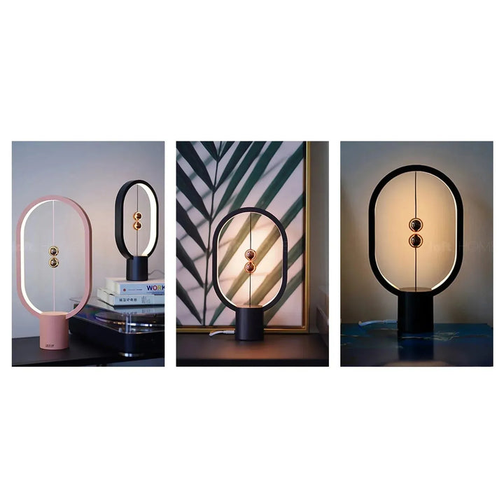 Contemporary plastic plug in table lamp heng s material variants.