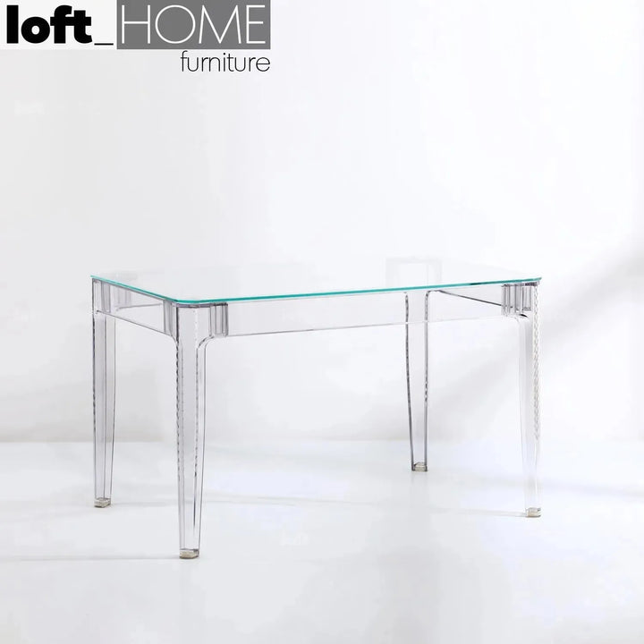 Contemporary tempered glass dining table cielo s color swatches.