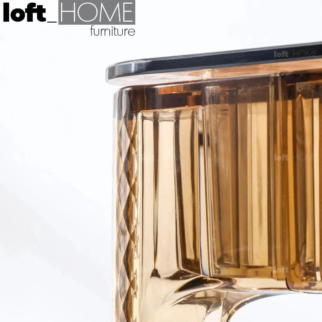 Contemporary tempered glass dining table cielo s in real life style.