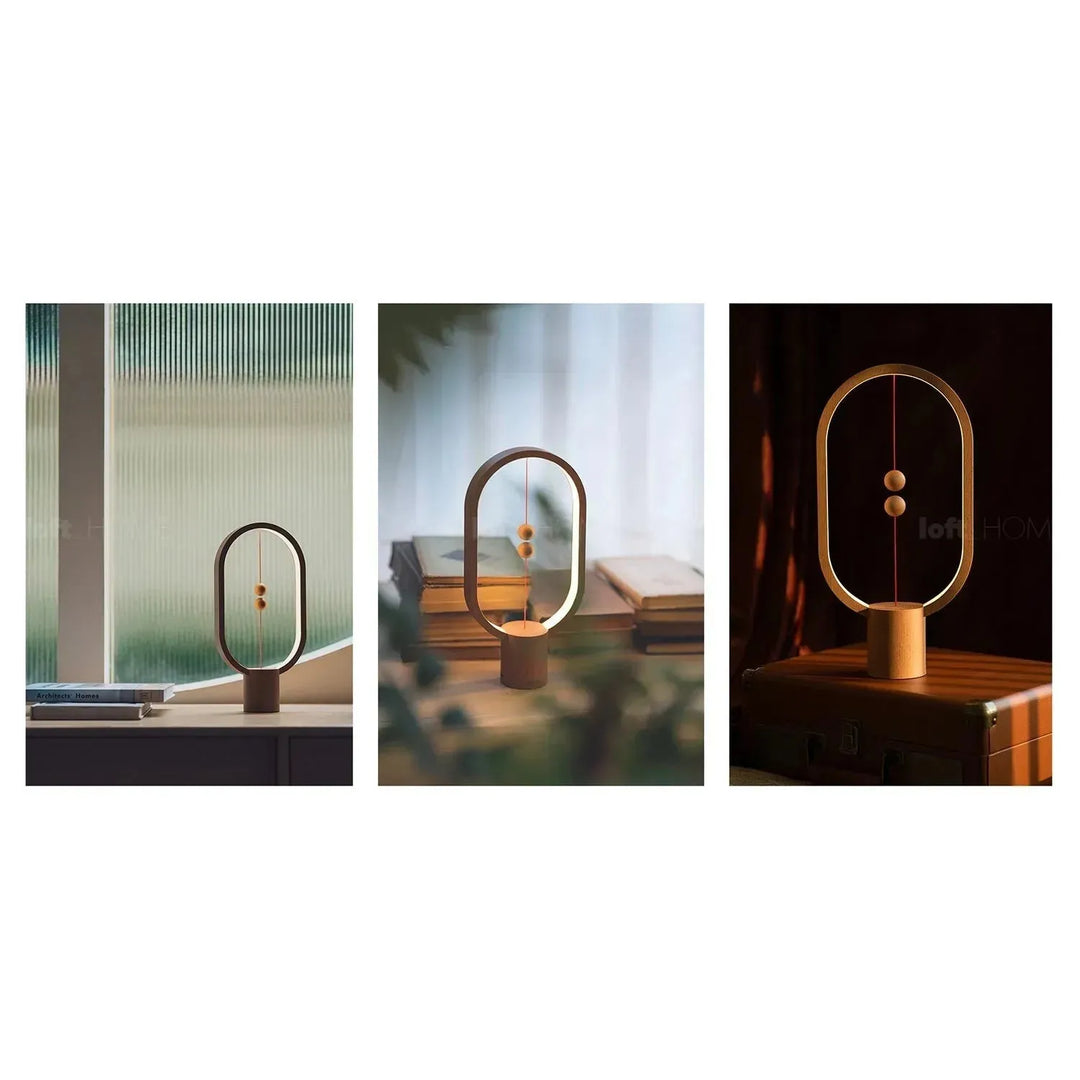 Contemporary wood grain charing table lamp heng l in details.
