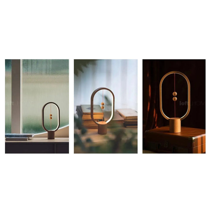 Contemporary wood grain charing table lamp heng l in details.