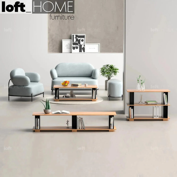 Modern wood bookshelf valeen material variants.
