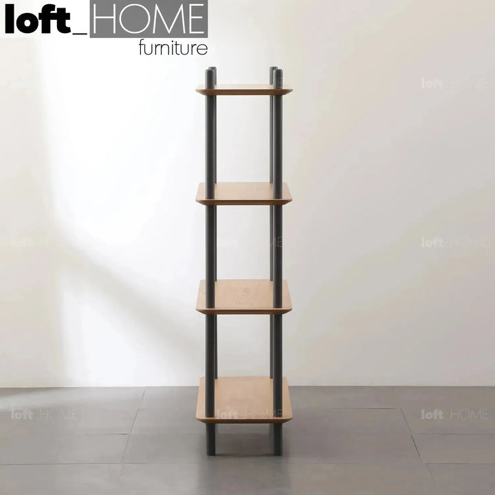 Modern wood display shelf hanover 4 material variants.