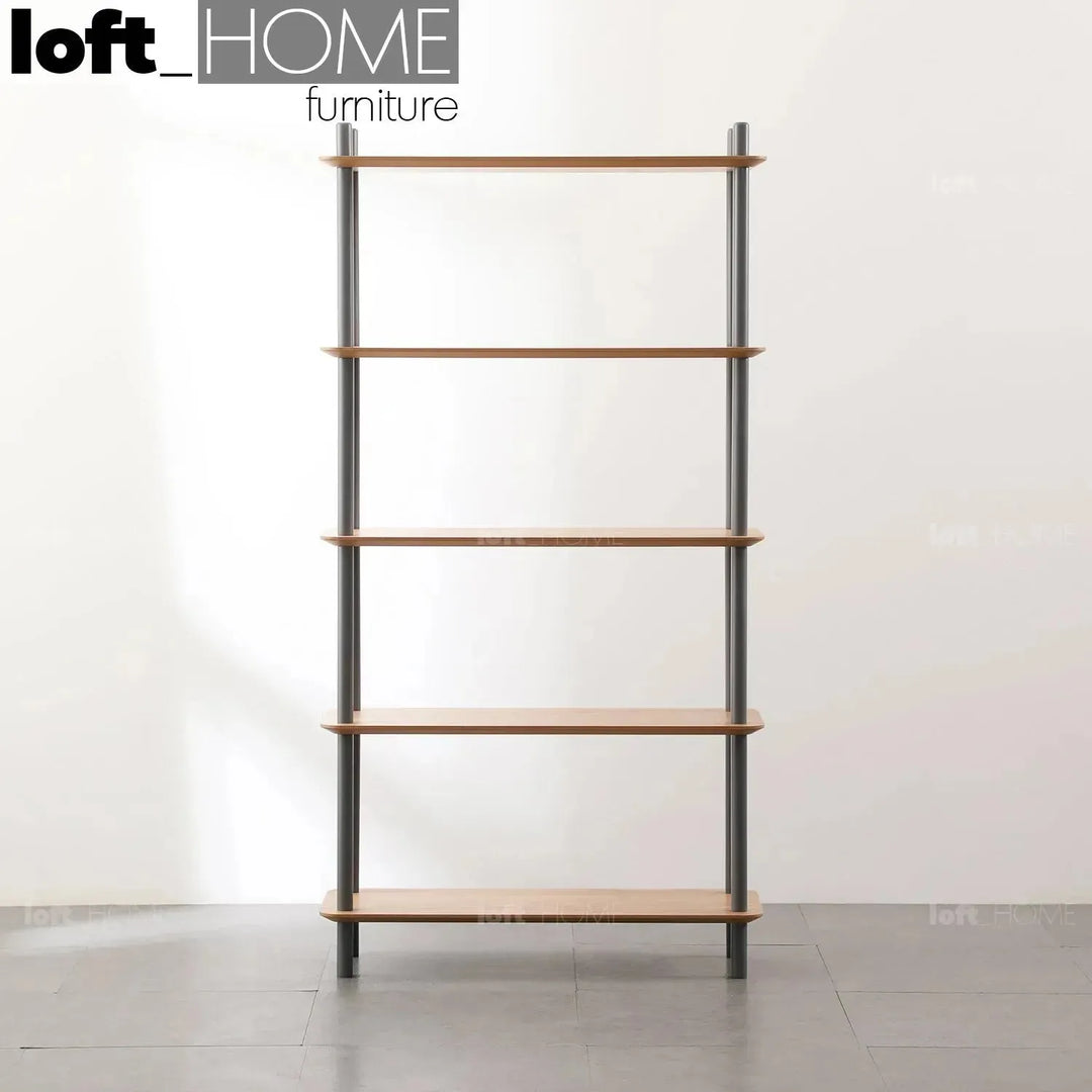 Modern wood display shelf hanover 5 color swatches.