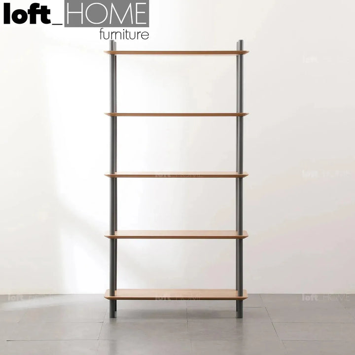 Modern wood display shelf hanover 5 color swatches.