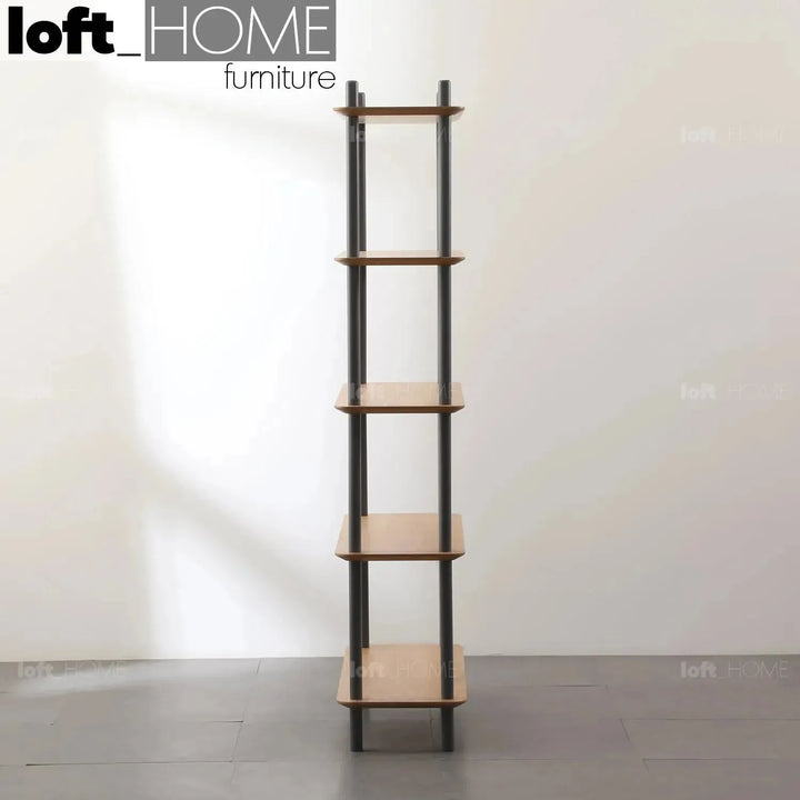 Modern wood display shelf hanover 5 material variants.