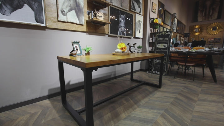 Industrial Pine Wood Dining Table CLASSIC