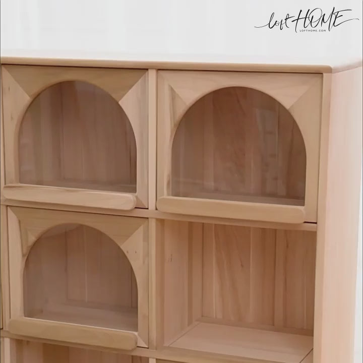 Scandinavian Wood Kids Display Cabinet ARCHI
