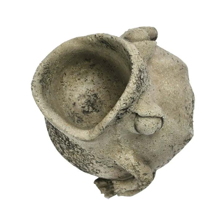Resin and cement frog planter decor color swatches.