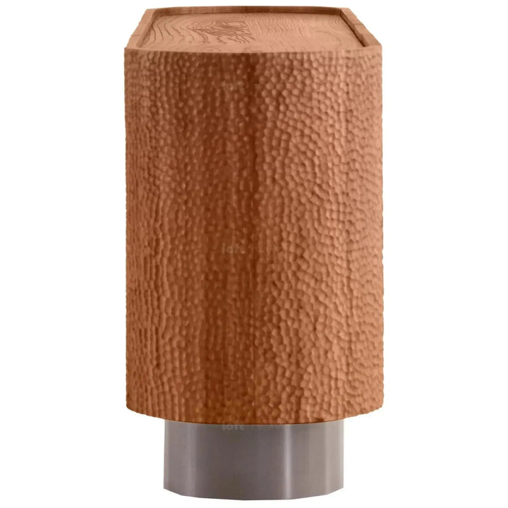 Scandinavian elm wood storage cabinet vortex with context.