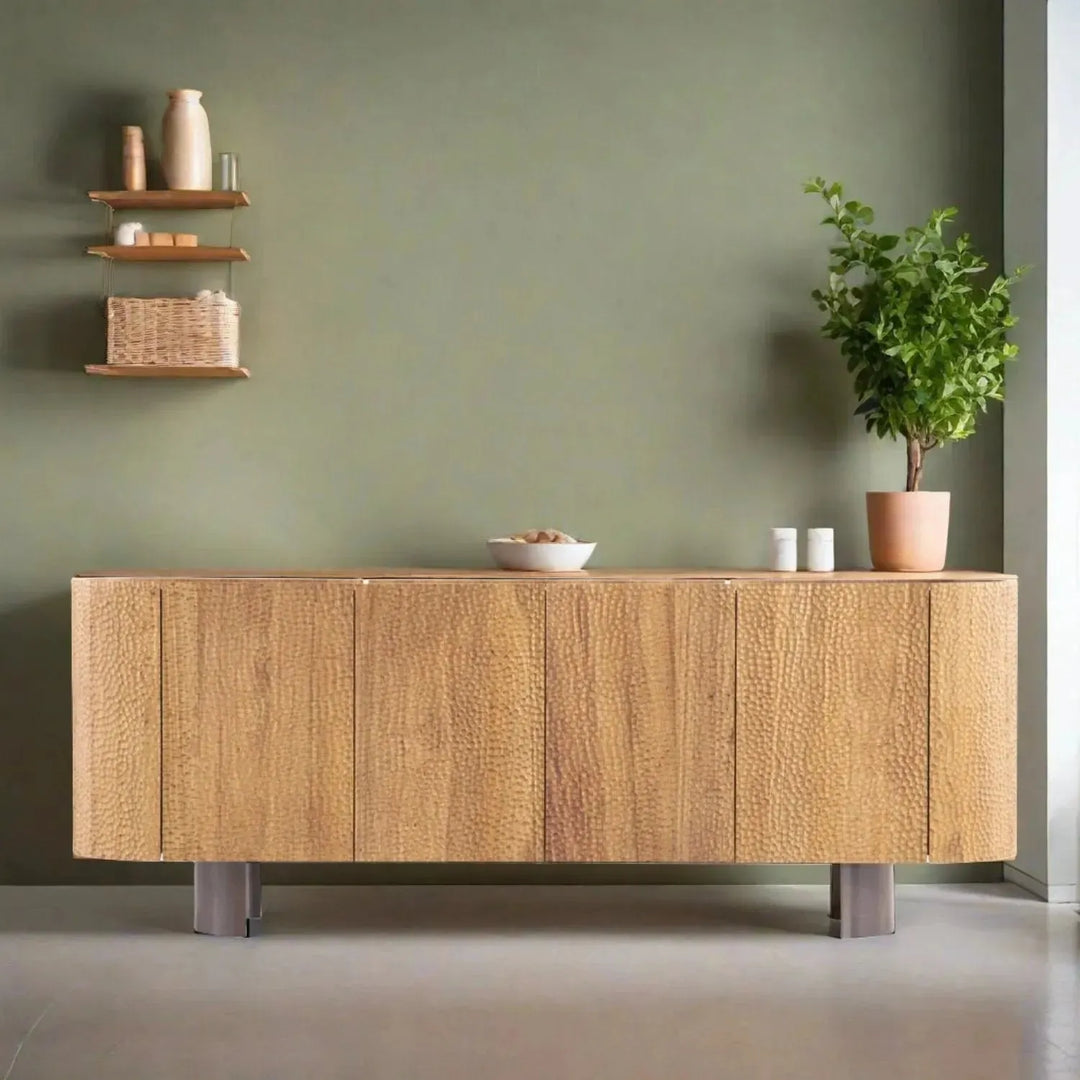 Scandinavian elm wood storage cabinet vortex color swatches.