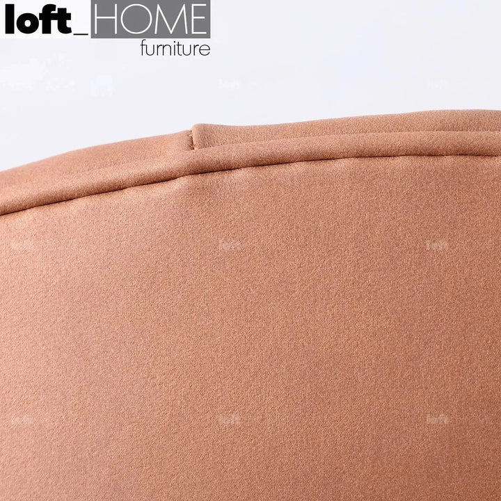 Modern fabric 1 seater sofa mango in details.