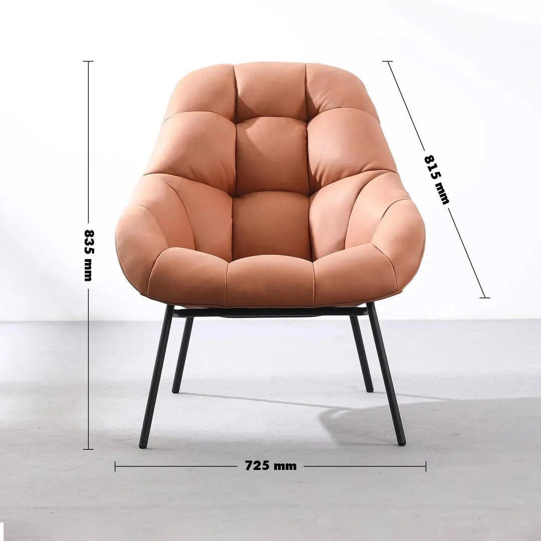 Modern fabric 1 seater sofa mango size charts.