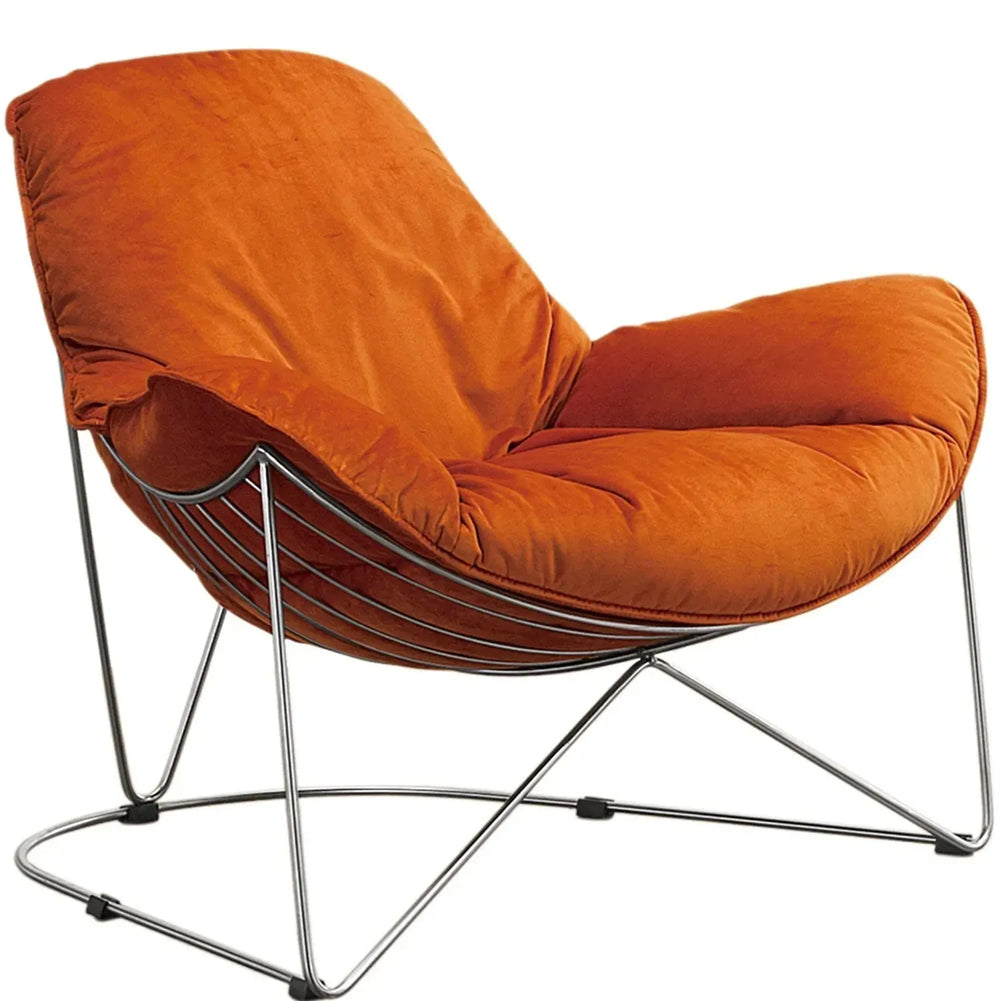Industrial fabric 1 seater sofa uranus in white background.