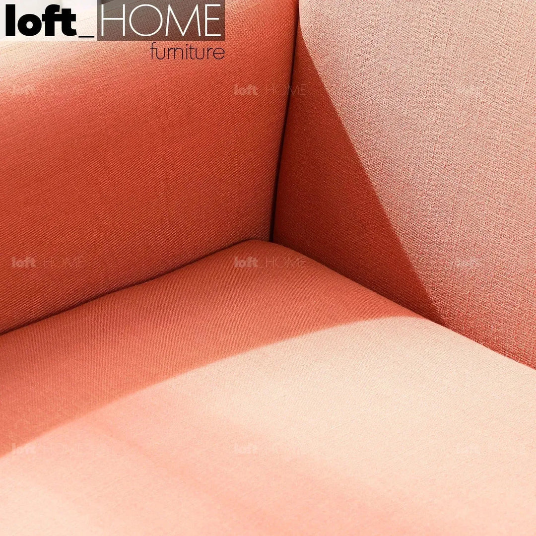 Modern fabric 2 seater sofa helga with context.