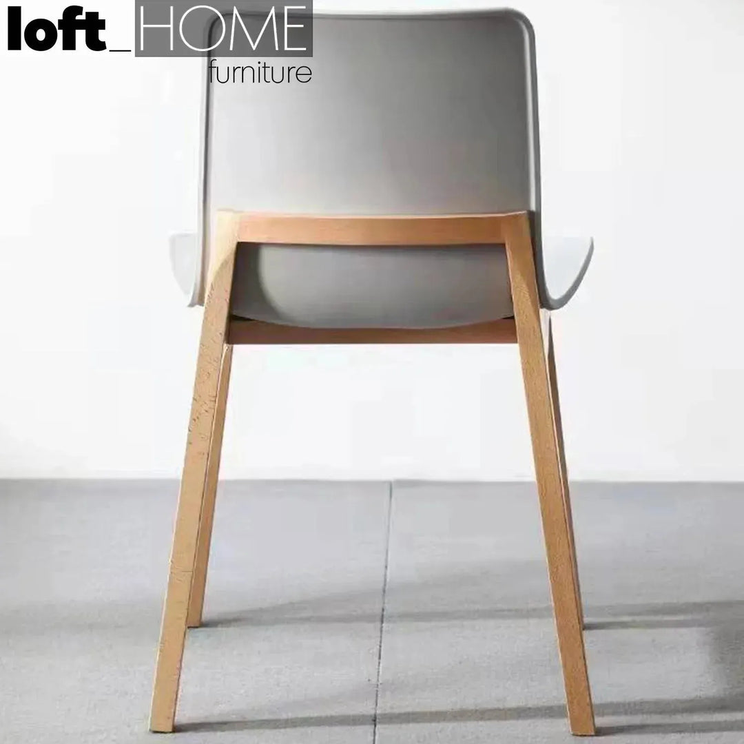 Scandinavian plastic dining chair harbour in real life style.