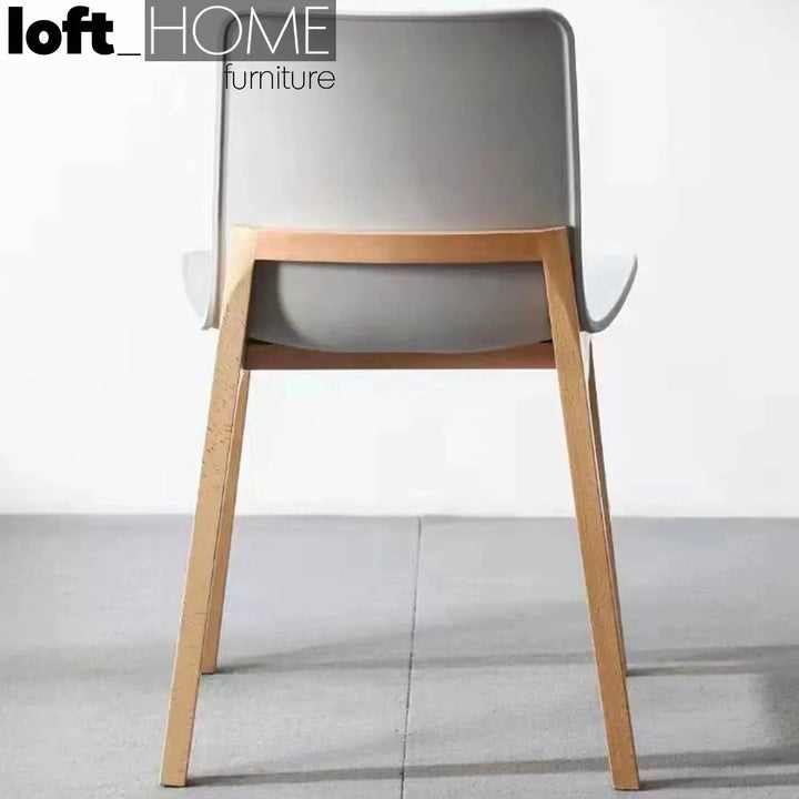 Scandinavian plastic dining chair harbour in real life style.