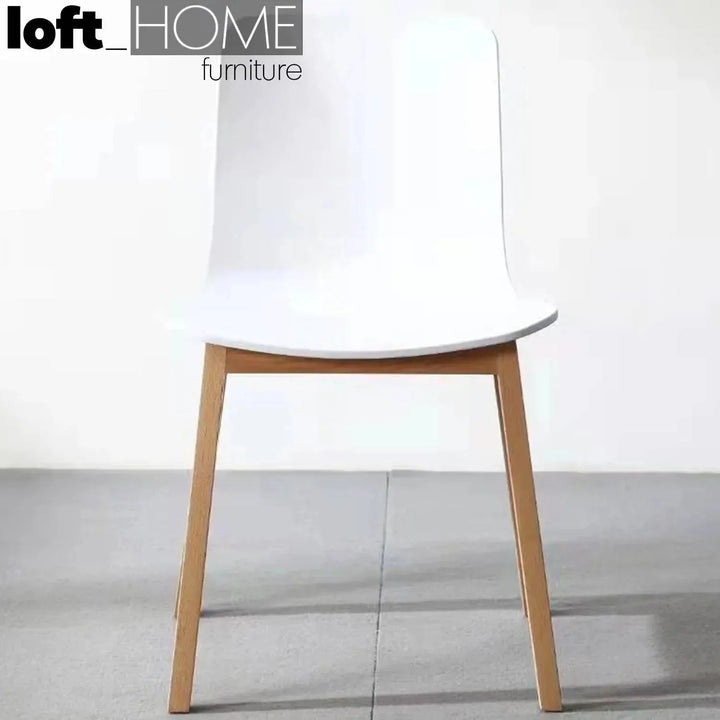 Scandinavian plastic dining chair harbour in details.