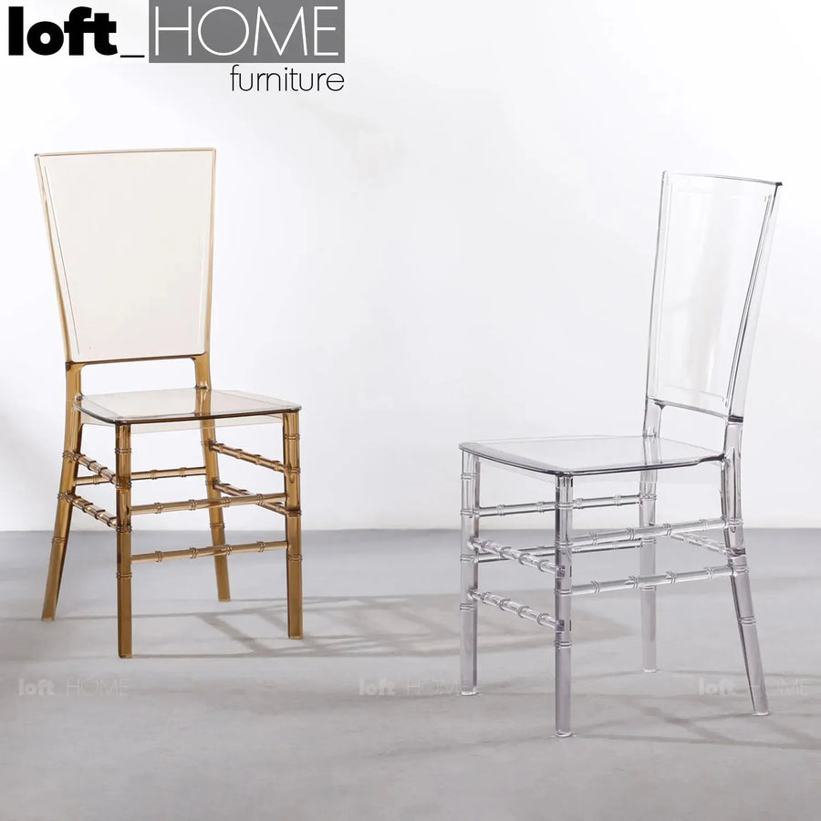 Contemporary plastic dining chair lotta primary product view.