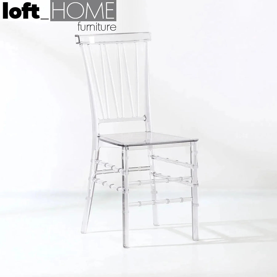 Contemporary plastic dining chair mia primary product view.
