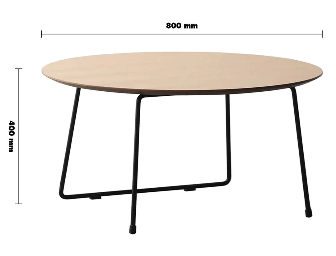 Industrial wood coffee table carlos round size charts.