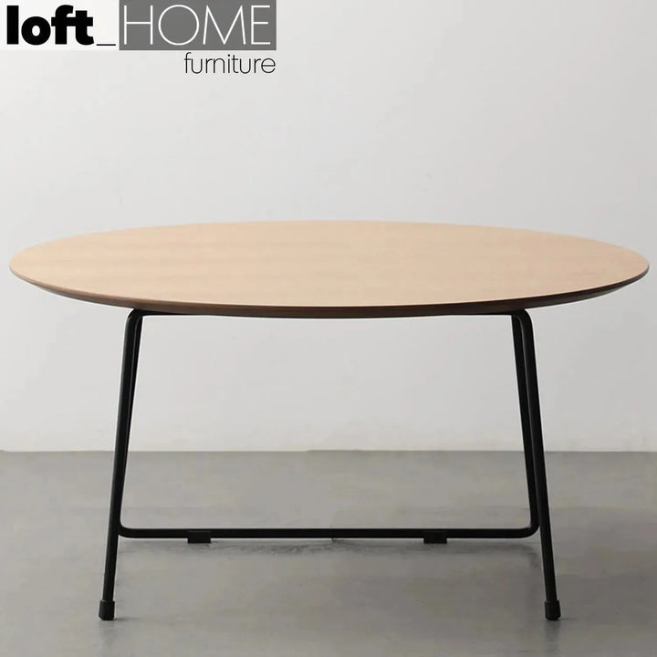 Industrial wood coffee table carlos round color swatches.