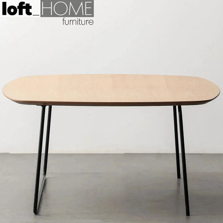 Industrial wood coffee table carlos square in real life style.