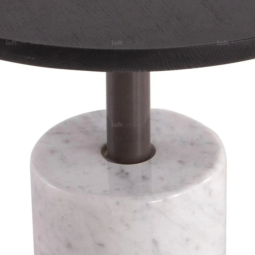 Japandi wood coffee table lumen with context.