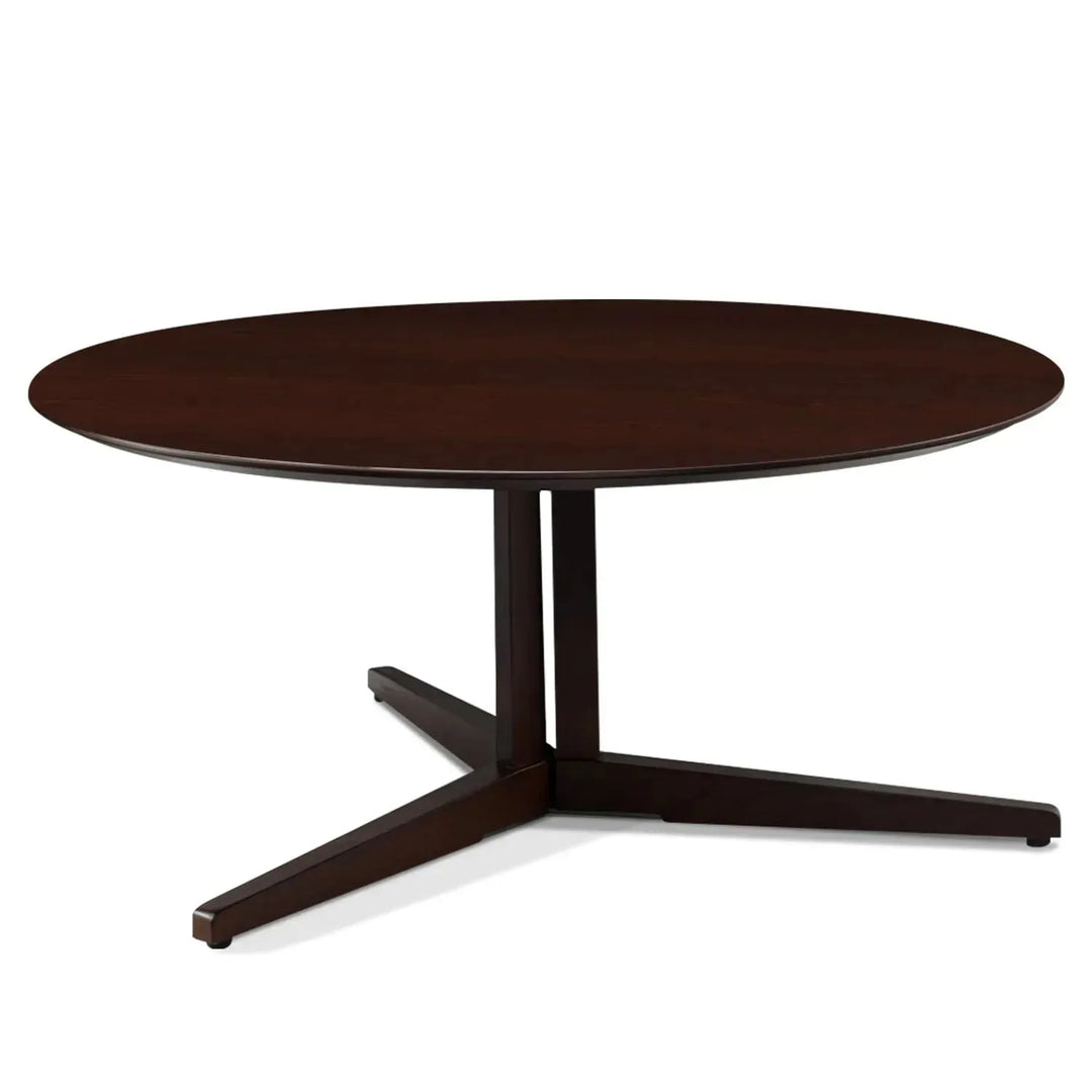 Modern wood coffee table nick with context.