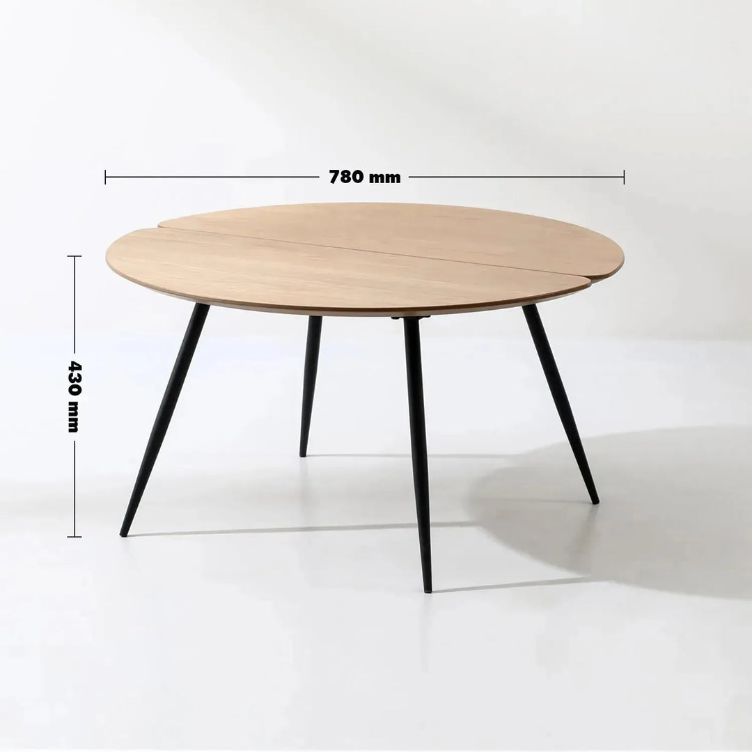 Industrial wood coffee table valboard round size charts.