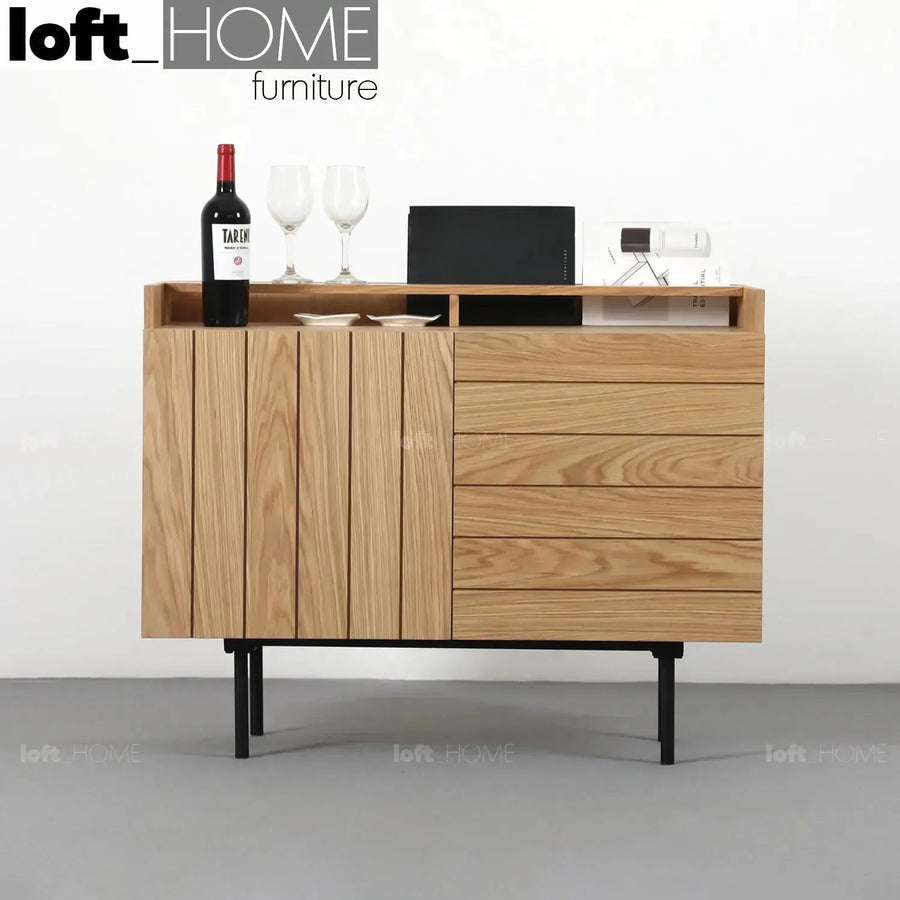 Modern wood drawer cabinet lumi s primary product view.