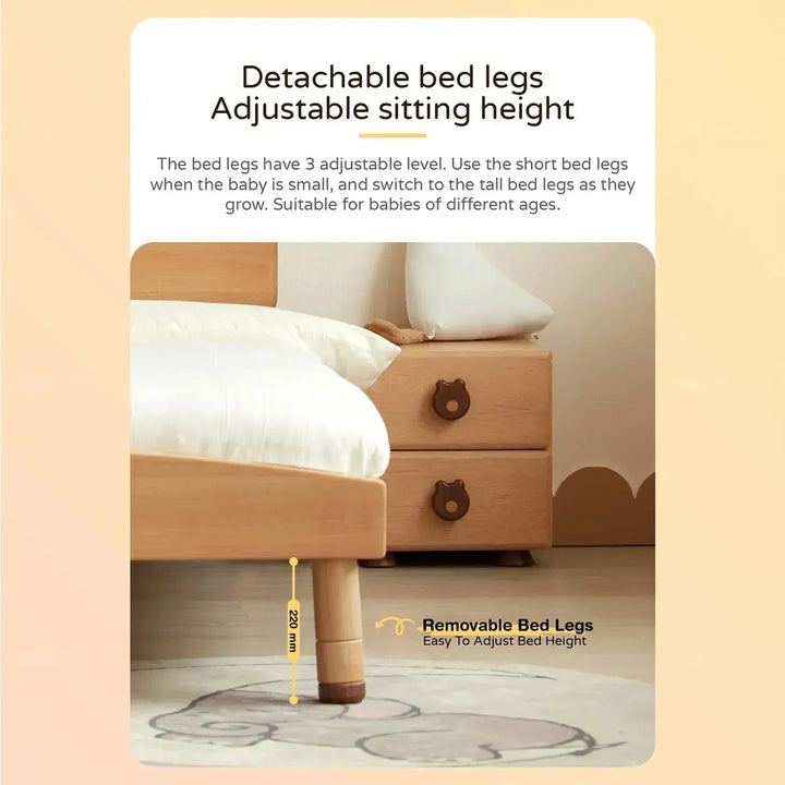 Scandinavian wood kids bed pacman situational feels.