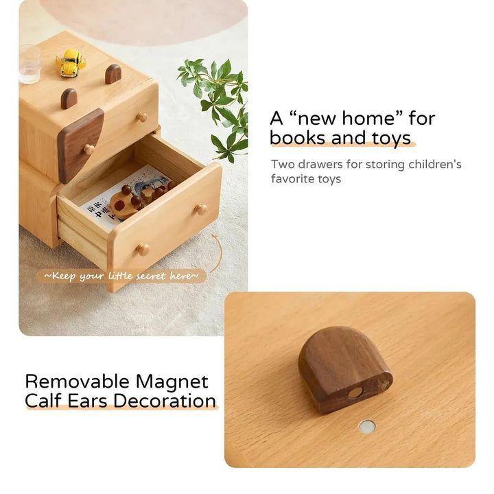 Scandinavian wood kids side table momo environmental situation.