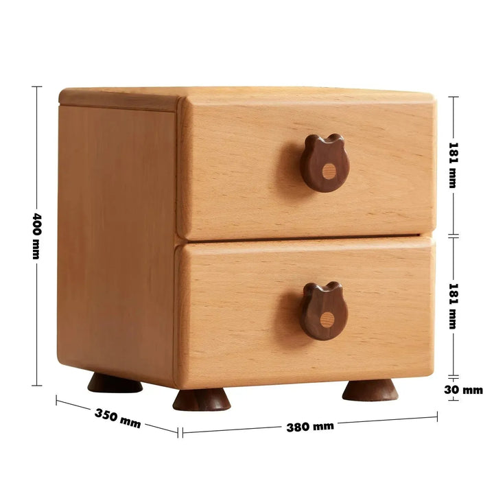 Scandinavian wood kids side table teddy size charts.