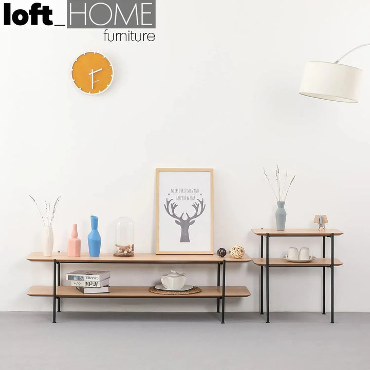 Industrial wood side table carlos color swatches.
