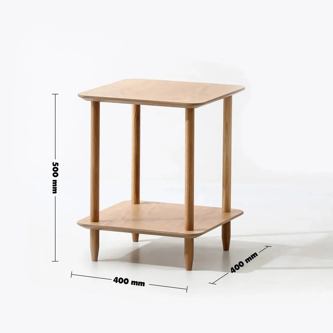 Scandinavian wood side table luh size charts.