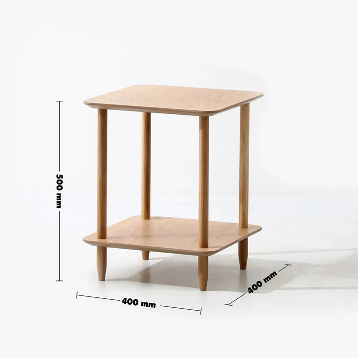 Scandinavian wood side table luh size charts.