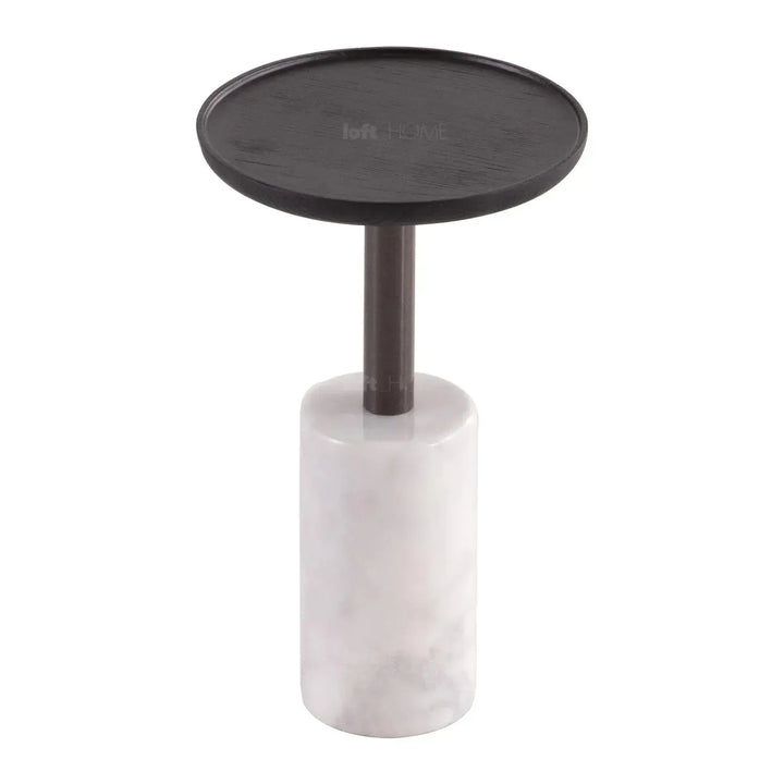 Japandi wood side table lumen material variants.