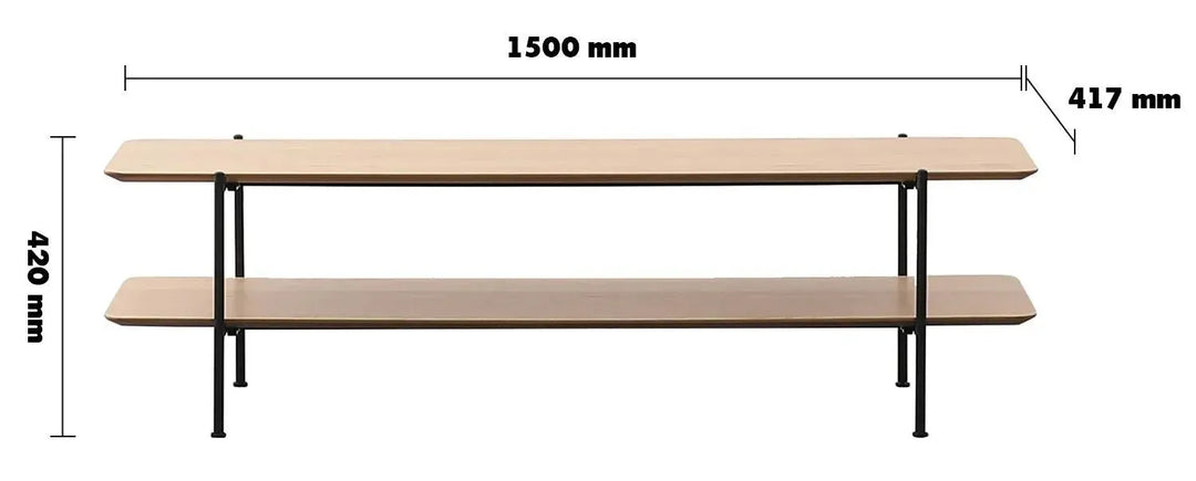 Industrial wood tv console carlos size charts.