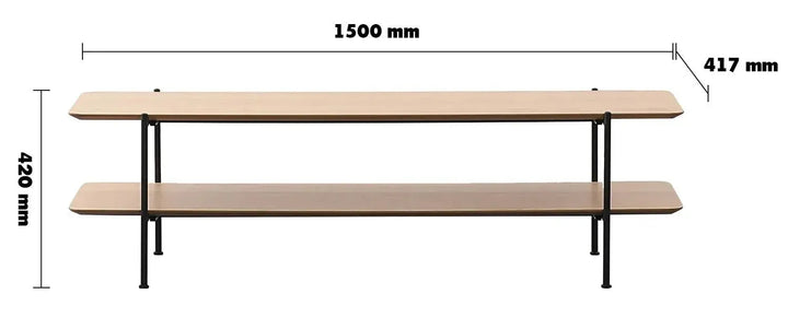 Industrial wood tv console carlos size charts.