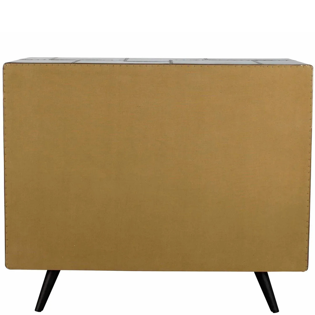 Industrial aluminium drawer storage cabinet jetbrass material variants.