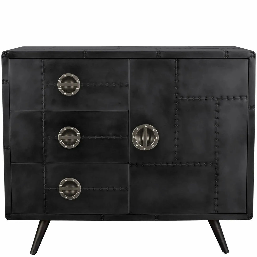 Industrial aluminium drawer storage cabinet jetbrass in details.